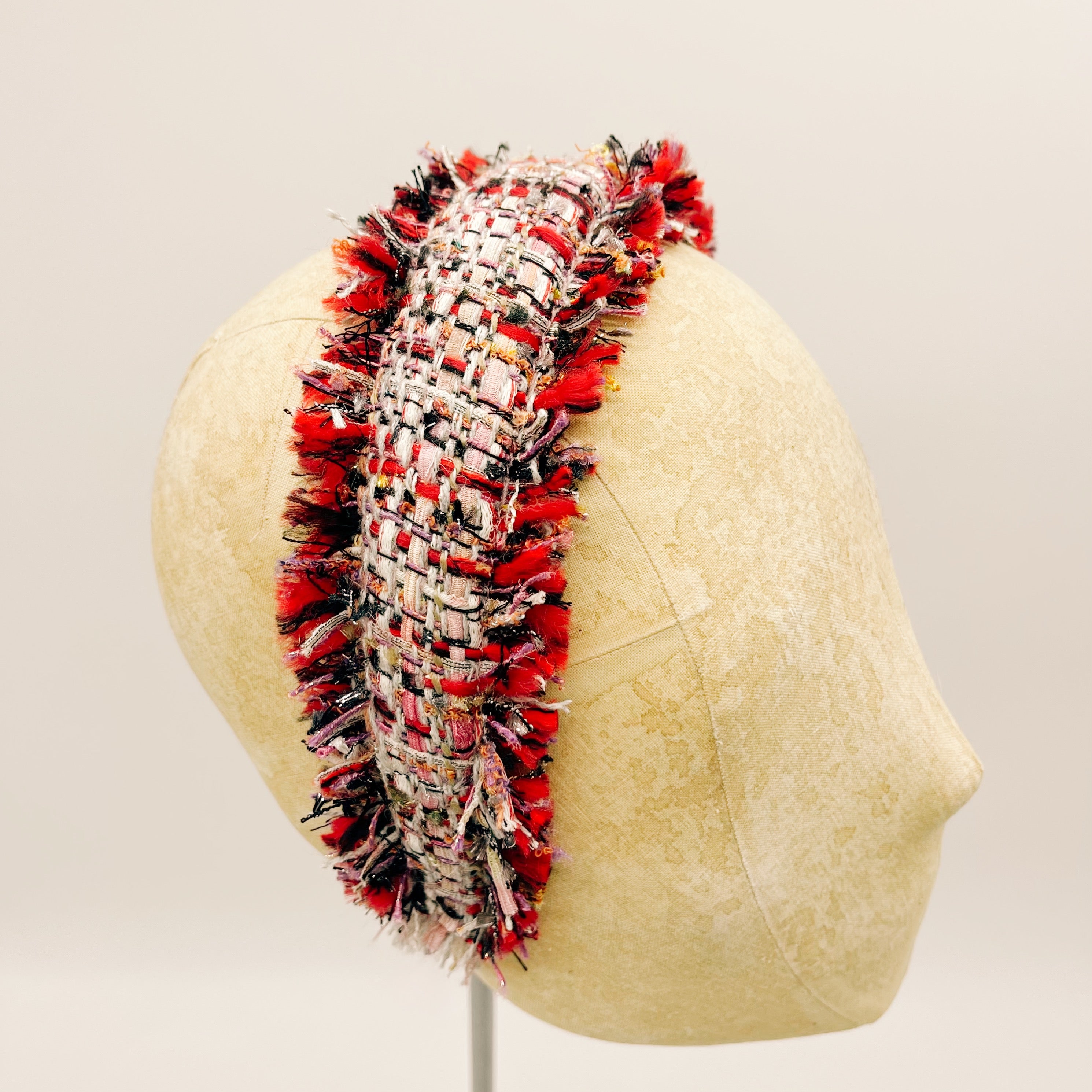 Cerchietto Tweed Fringes n.19