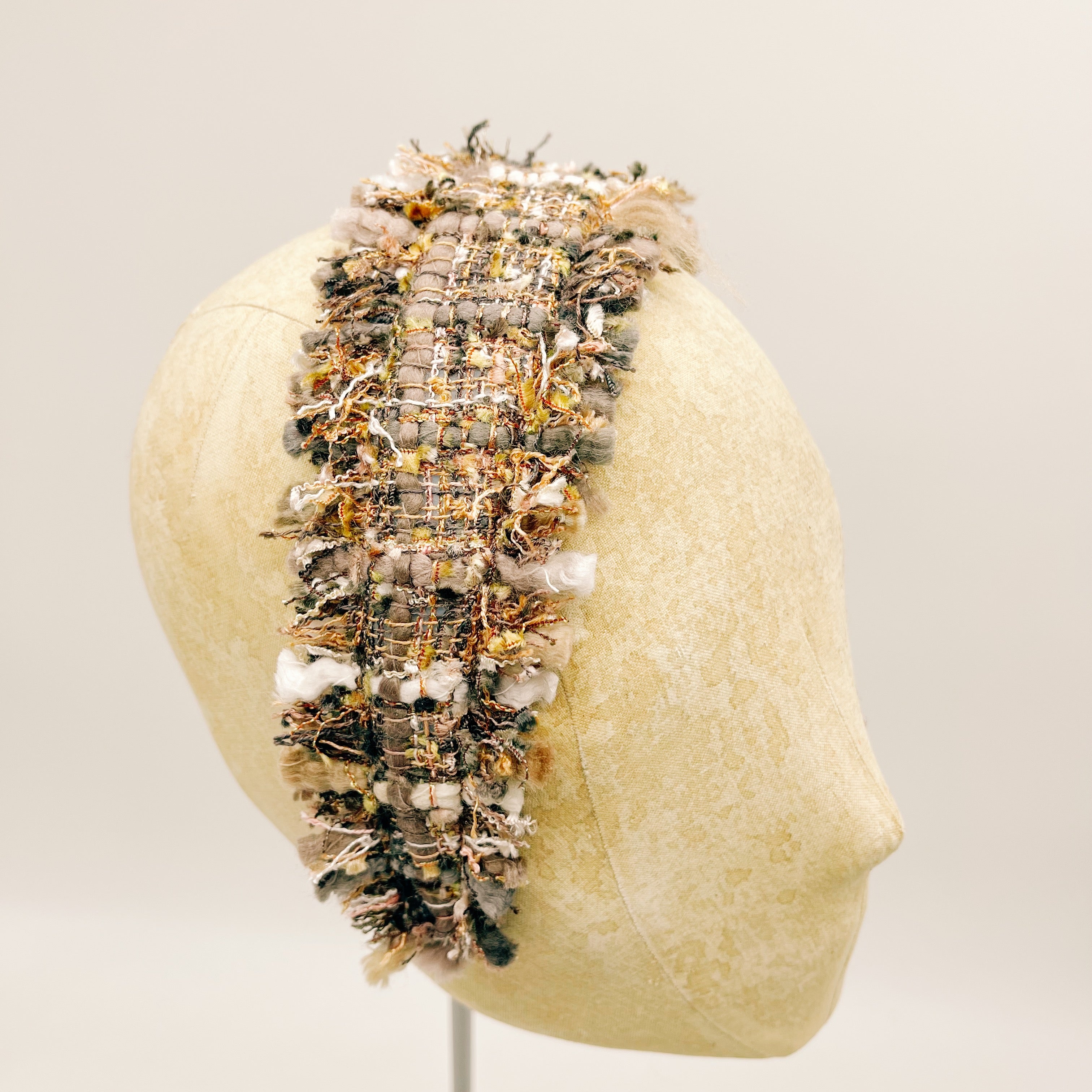 Cerchietto Tweed Fringes n.9