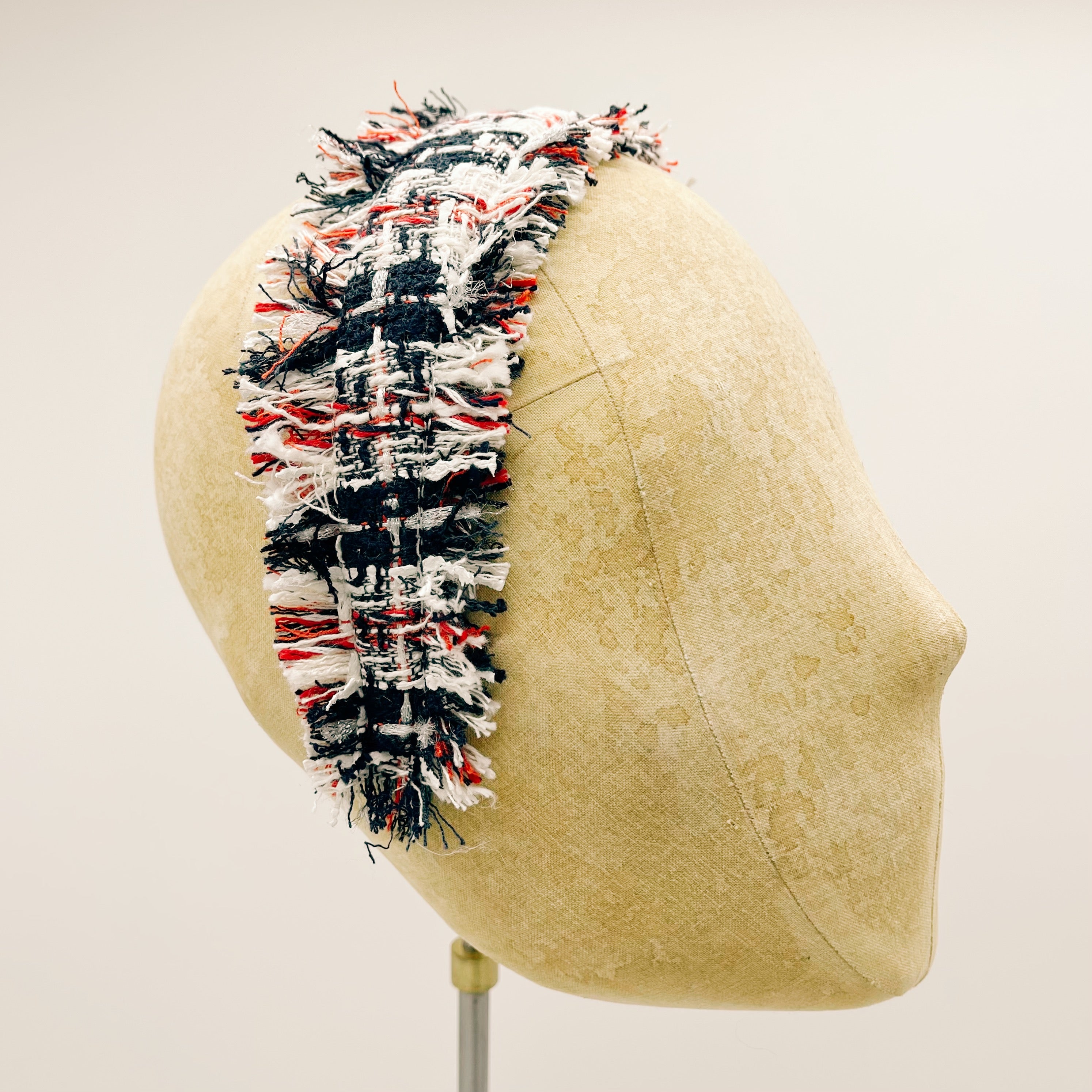 Cerchietto Tweed Fringes n.3