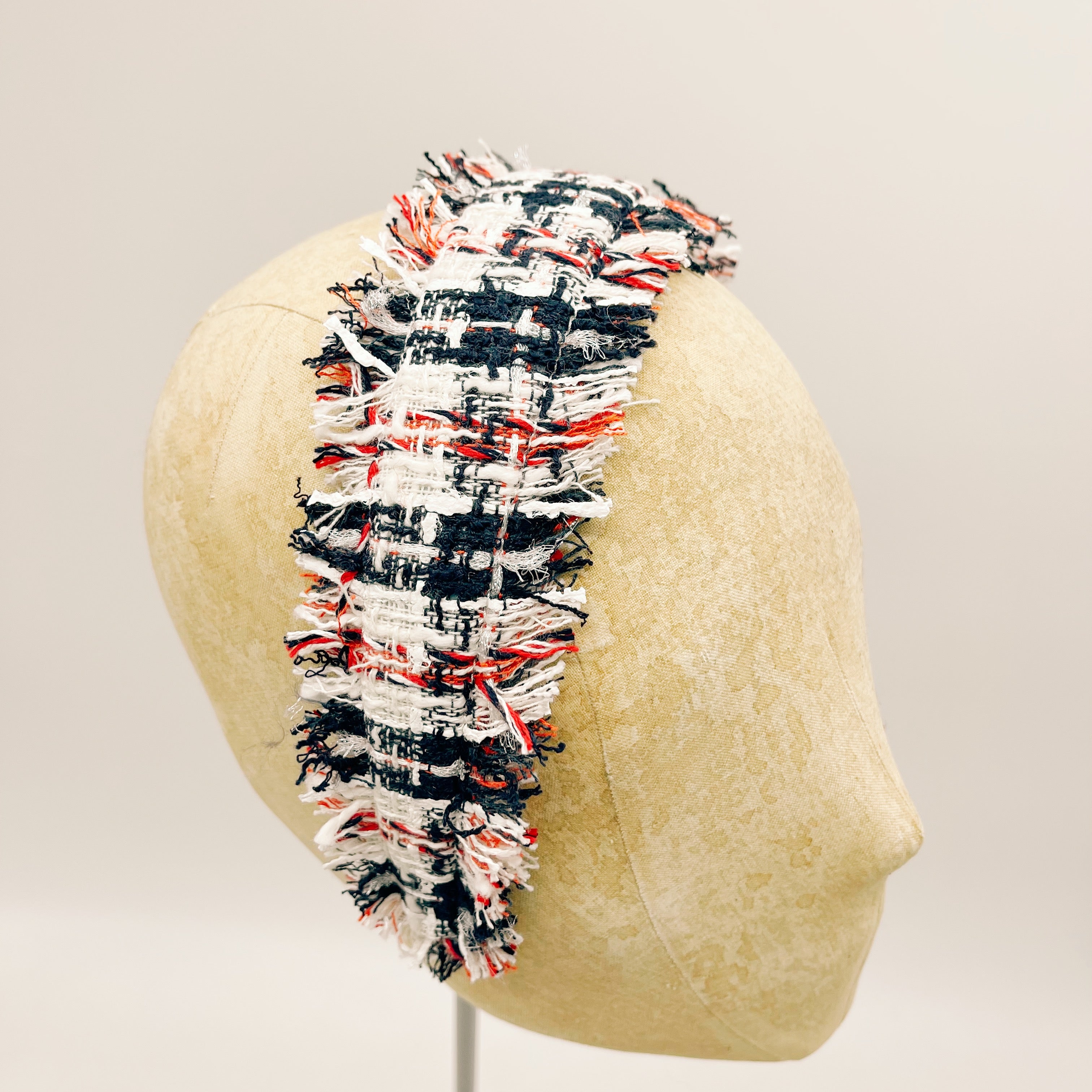 Cerchietto Tweed Fringes n.3