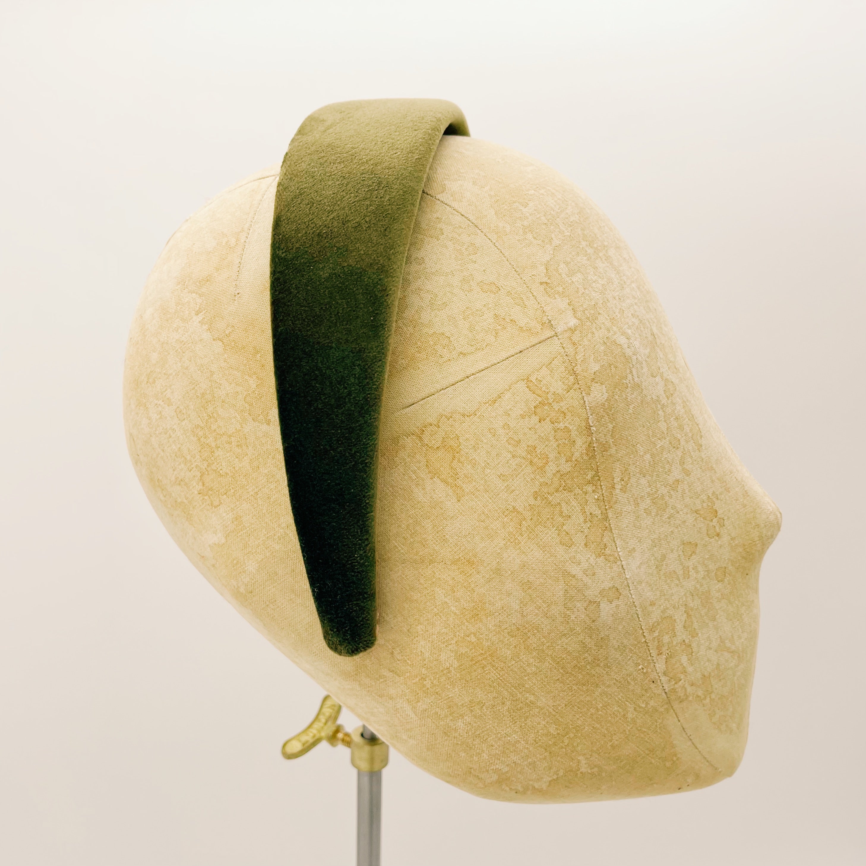 Cerchietto Velluto Bush Green