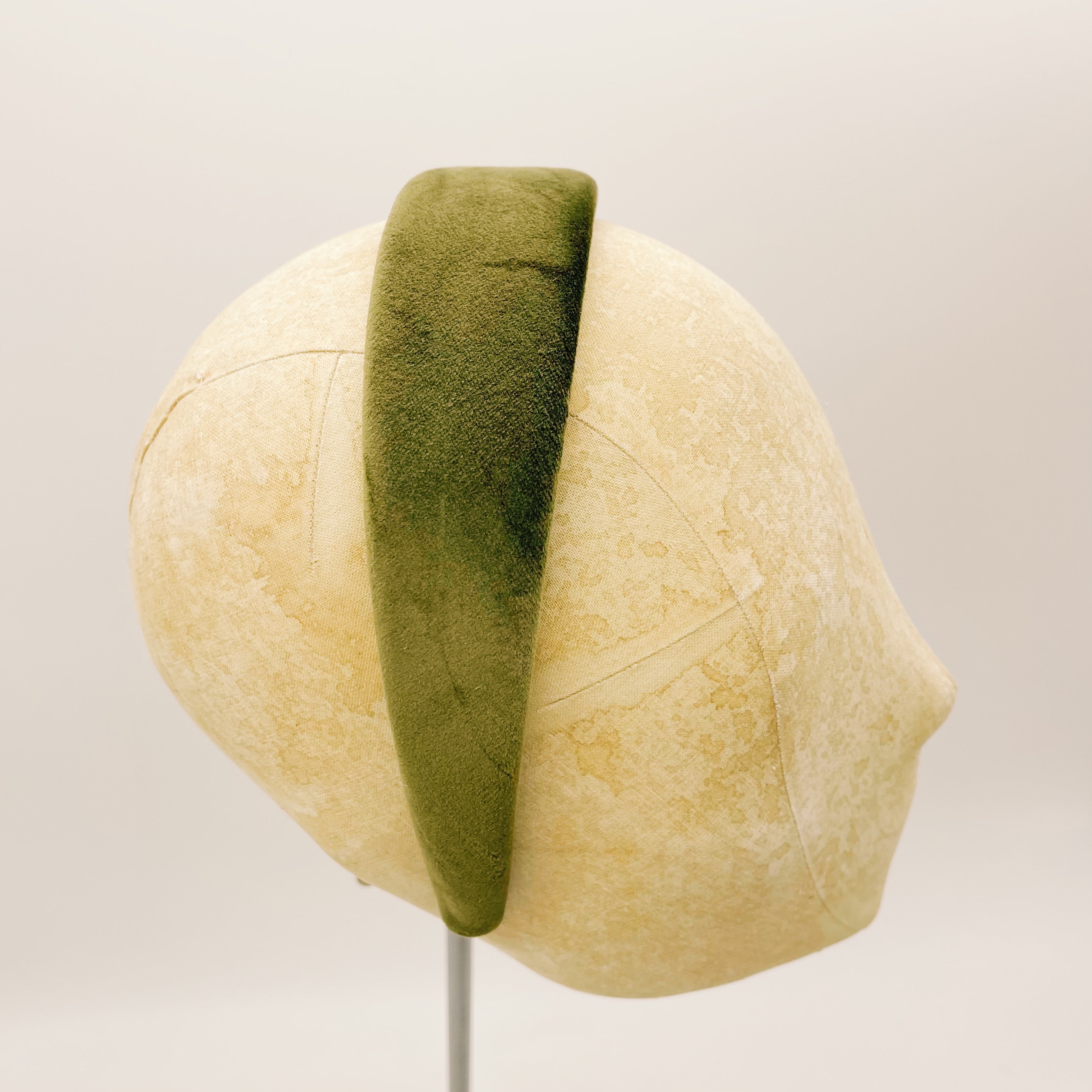 Cerchietto Velluto Bush Green