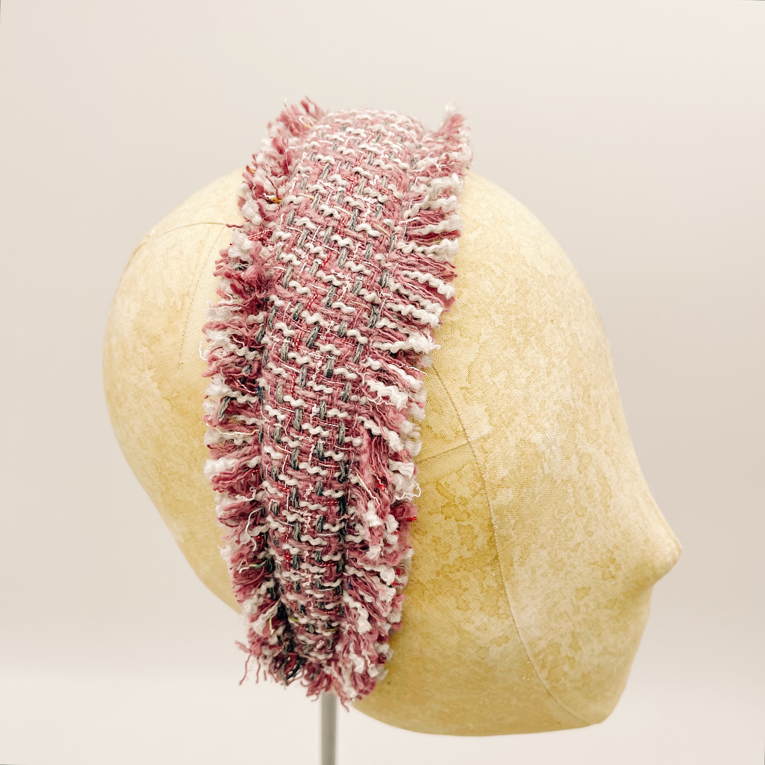 Cerchietto Tweed Fringes n.18