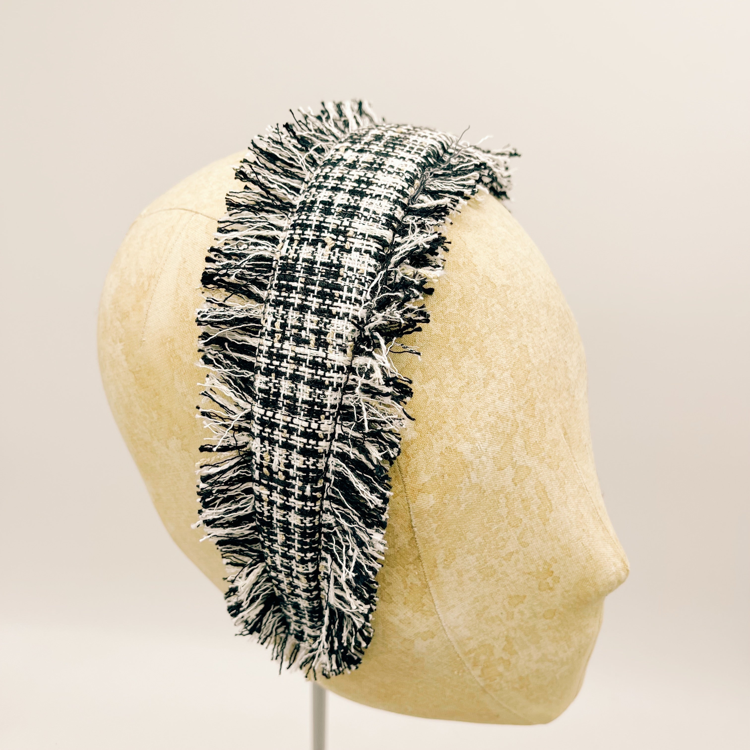 Cerchietto Tweed Fringes n.13