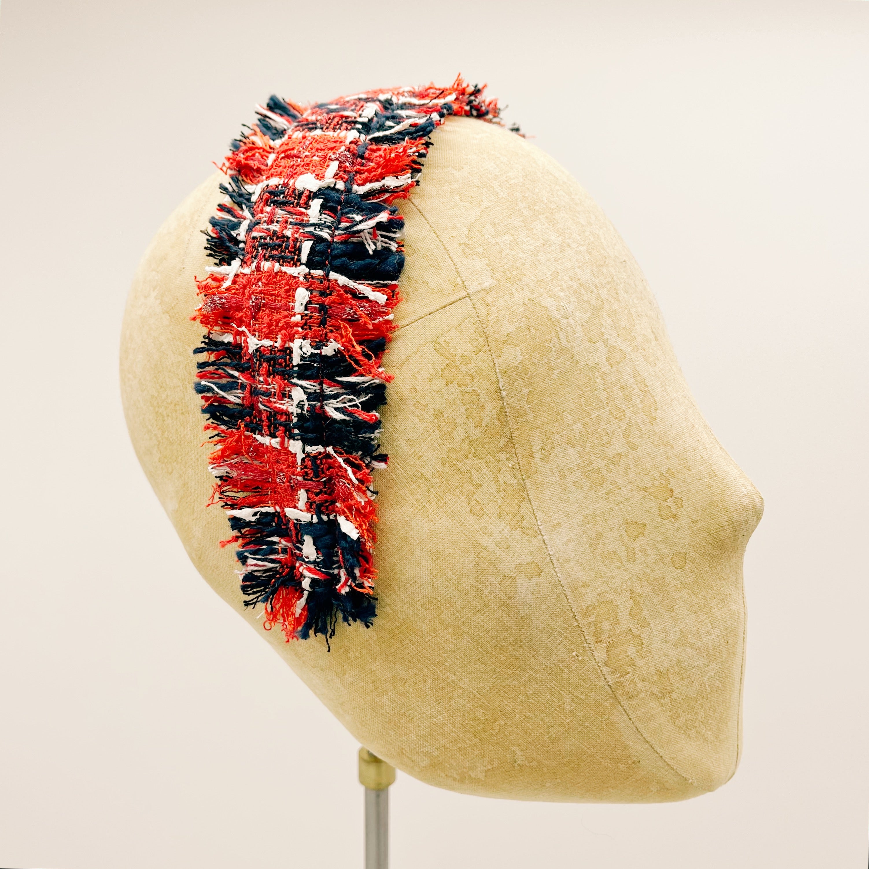 Cerchietto Tweed Fringes n.2