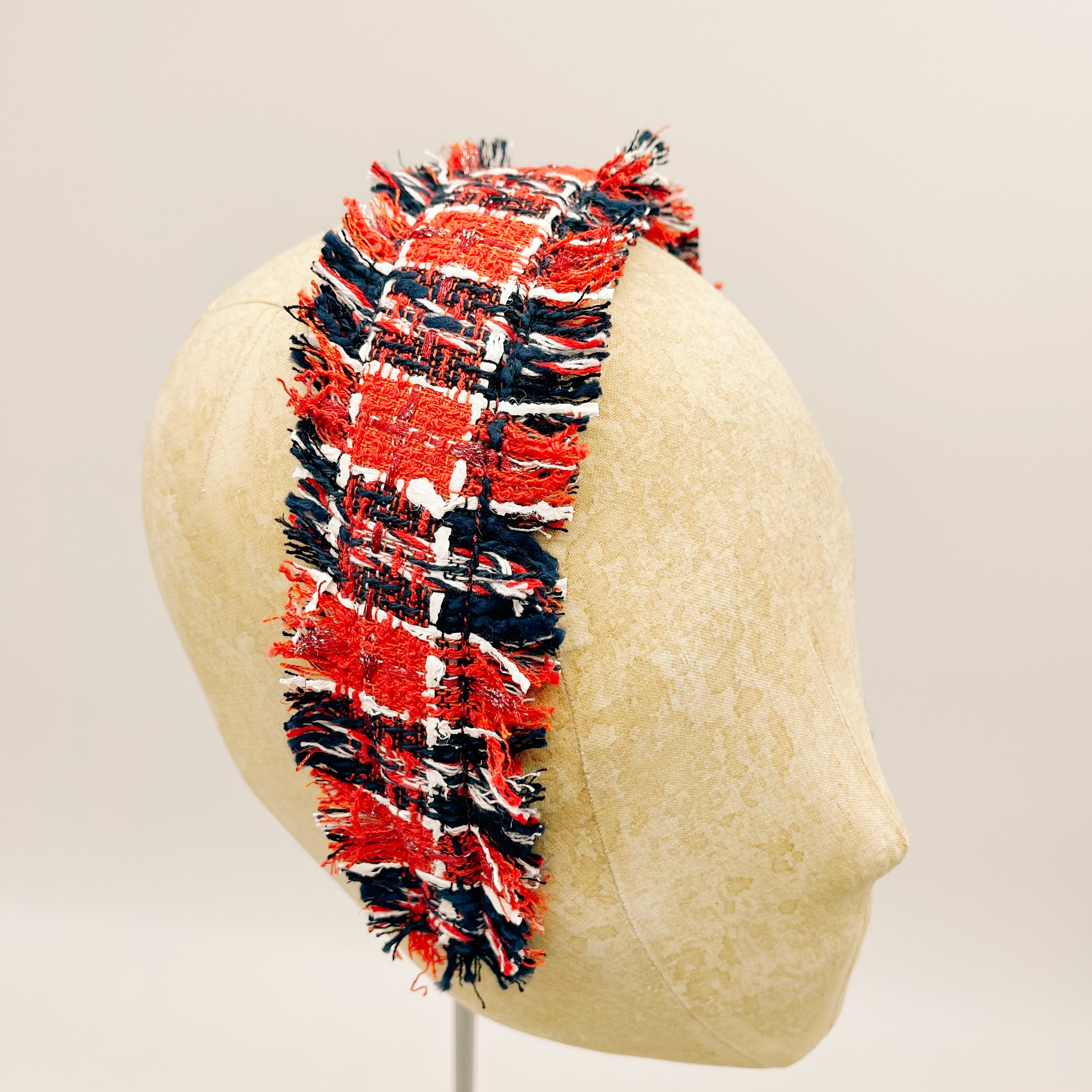 Cerchietto Tweed Fringes n.2