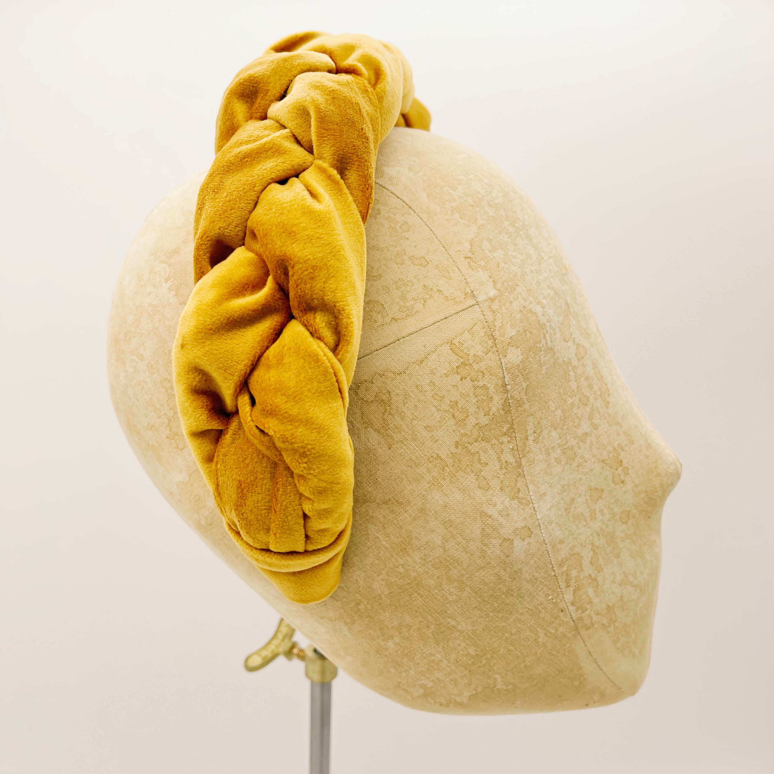 Cerchietto Velluto Ochre Braid